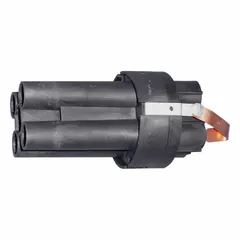 Female replacement insert for Powertite™ series pin and sleeve connectors. 4-pole, 3-wire configuration with Style 2 grounding. Rated 600V AC and 60 A. Used for industrial power distribution applications requiring a female interior to replace damaged or worn contacts.