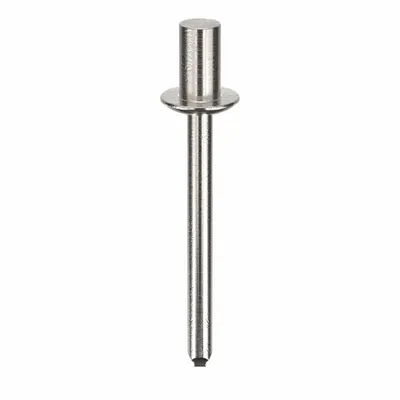 POP AVDEL Domed-Head Blind Rivet, 0.186" dia, 1.646" L, PK250 - Domed-Head Blind Rivets