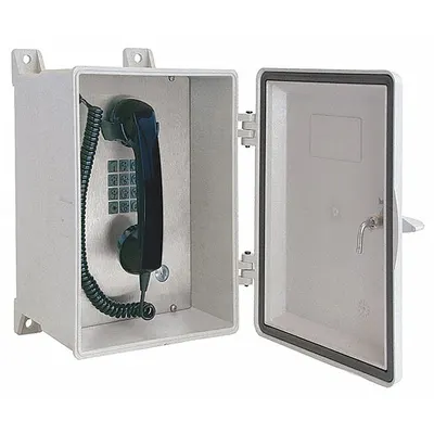 HUBBELL GAI-TRONICS Weather Resistant Telephone: Surface Mount, Rugged Phones for Haz Areas - Rugged Phones for Hazardous Areas