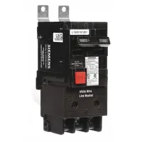 The Siemens BE215 is a 15 A, 2-pole, single-phase bolt-on miniature circuit breaker rated for 120/240V AC with a 10kA maximum AIR rating. It provides ground fault equipment protection and is designed for use with Siemens P1 panelboards in commercial and industrial electrical distribution systems