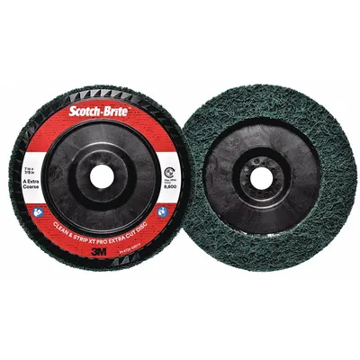 SCOTCH-BRITE Non-Woven Depressed Center Disc: 7 in x 7/8 in - Coating-Removal Discs for All Metals