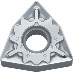 Trigon (W) indexable turning insert with 80° included angle, designed for general-purpose turning, facing, and profiling operations. Suitable for medium to heavy roughing and finishing on steel, stainless steel, and cast iron workpieces.