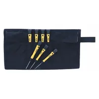 WIHA ESD Safe Precision Screwdriver Set: 1-10 Pieces, 7 Pieces, Hex Tip, Ergonomic Grip, Pouch (MPN 27589)