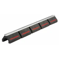 DURA-BLOK Pipe Support Block: Rubber Base, Electroplated Cast Iron, 6 in Overall Lg, 5 in Overall Ht (MPN DB40)