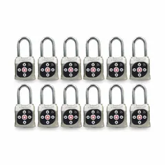 This Bluetooth-enabled padlock features a silver zinc die-cast body and a stainless steel shackle. It provides keyless access control for securing cabinets, lockers, gates, and equipment in industrial and commercial environments.