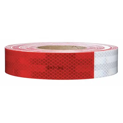 3M Vehicle Reflective Tape, Red/White, 2 in x 50 yd, Acrylic, 6 Pack - Vehicle Reflective Tapes