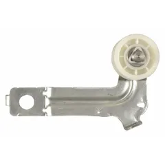 OEM idler pulley for Whirlpool washing machines and dryers. Maintains proper belt tension to prevent slipping or squealing during operation. Direct replacement part for restoring reliable performance in compatible laundry appliances.