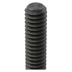 This ACME fully-threaded rod and stud features a 1"-5 Acme thread profile, 3 ft length, and is made from steel Grade 2 with a plain finish. It is used in linear motion applications such as lead screws for machine tools, actuators, and positioning systems, where its trapezoidal thread handles higher loads and provides smoother travel than standard threads.