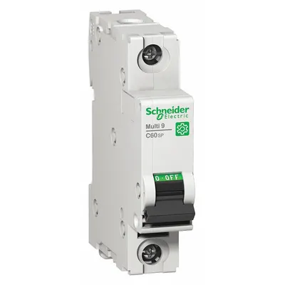 SCHNEIDER Supplementary Protector: 16 A Amps, 60V DC, 14kA at 120/240V AC, Screw Clamp - B-Curve, 1-Pole UL1077 DIN Rail-Mount Supplementary Protectors