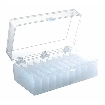 HEATHROW SCIENTIFIC Rectangular Storage Box: 3 5/8 in Overall Wd, 3 5/8 in Overall Ht, 5 5/8 in Overall Lg - Lab Storage Boxes