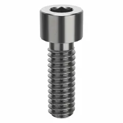 Inch-system standard socket head cap screw with 1/4"-20 thread, 3/4" length, right-hand thread, and 3/16" drive size. Made from 316 stainless steel with plain finish, H5 grade. Used in fastening applications requiring corrosion resistance, such as marine, chemical, and food-processing environments.