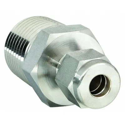 HAM-LET Double-Ferrule Compression Fitting Adapter - Double-Ferrule Stainless Steel Fittings