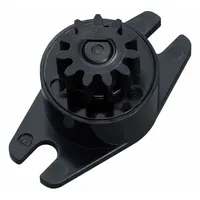 This geared rotary damper from BANSBACH provides controlled rotational deceleration in a clockwise direction. With a torque rating of 300 gf-cm and a polycarbonate body, it is suited for light-duty industrial and consumer mechanisms such as lids, dampers, and conveyor systems requiring smooth motion control