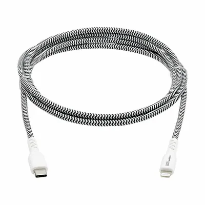 EATON TRIPP LITE M102-006-HD USB C to Lightning Cable, 6 ft, TPE Jacket - Reinforced USB & Lightning Cables