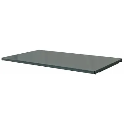 DURHAM MFG HDS-2460-95 Solid Steel Shelf, 60 x 24 in, 14 Gauge, Gray - Solid Steel Shelves for Standard Metal Shelving