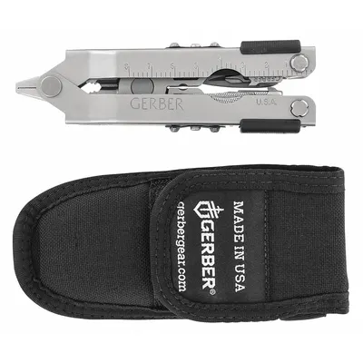 GERBER Multi-Tool: Multi-Tool Plier, 12 Tools, 12 Functions, 5 in Closed Lg, 6 5/8 in Open Lg - Multi-Tools with Fold-Out Pliers