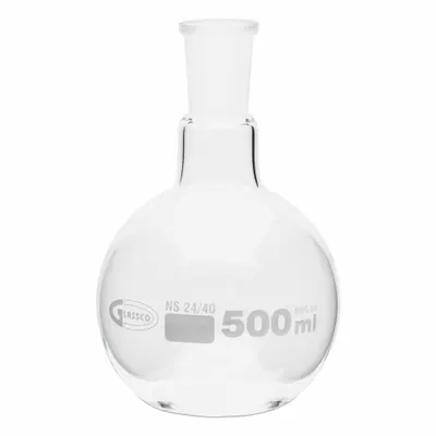 OEM Boiling Flask, 500 mL, Round, Colorless, 24/40 Stopper, USP Type I - Glass Boiling Flasks