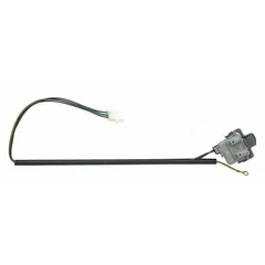 This lid switch detects proper lid closure on washing machines, enabling the machine to operate only when the lid is securely closed. It serves as a safety interlock for the wash cycle.