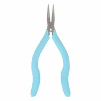 Long Nose Plier: ESD-Safe, 1 in Max Jaw Opening, 6 1/2 in Overall Lg, 1 1/4 in Jaw Lg, 1/8 in Tip Wd (MPN ELN54GN)