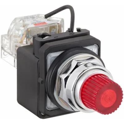 Dayton Pilot Light: 30 mm Panel Mounting Size, Red, LED - LED Pilot-Lights