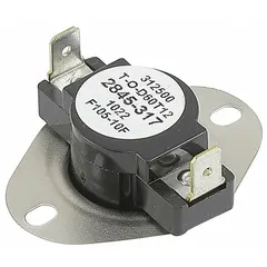 This YORK limit control is a safety device that monitors temperature or pressure in HVACR systems. It interrupts the circuit when conditions exceed safe thresholds, protecting compressors, furnaces, or air handlers. Suitable for use in commercial and industrial applications.