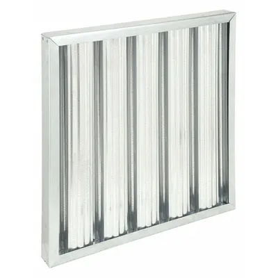 OEM Grease Filter: 20 in x 20 in x 2 in, Galvanized Steel, Baffle - Grease Collection Baffle Air Filters