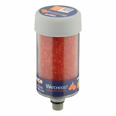 General purpose desiccant breather with 3/8" NPT female thread, 2 1/2 in diameter, and 3 micron particle filtration. Removes moisture and particles from air entering hydraulic reservoirs, gearboxes, and other fluid systems to extend fluid and component life.