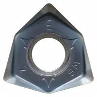 Trigon (W) shaped indexable milling insert for general-purpose milling of steel, stainless steel, and cast iron. Grade PR1525 is designed for steel and stainless steel machining. Suitable for roughing and semi-finishing operations in automotive, mold, and general engineering applications
