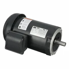 This Dayton C-Face 3-phase AC motor delivers 2 hp at 1,745 RPM with a full load current of 5.44/2.72 A at 230/460V AC. The totally enclosed fan-cooled (TEFC) enclosure protects against dust and moisture. Suitable for industrial equipment such as pumps, fans, conveyors, and compressors.