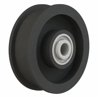 BREWER MACHINE & GEAR Flat Belt Idler Pulley: 41/64 in Bore, 4.5 in OD - Flat Idler Pulleys without Flange