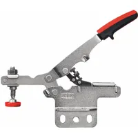 BESSEY Auto-Adjust Toggle Clamp: Std Horizontal Handle, Vertical Base Mounting, 1.77 in Arm Lg, Std (MPN STC-HV20)