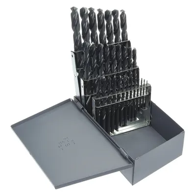 CLE-LINE Jobber Length Drill Bit Set: 29 Pc, 1/16" to 1/2" by 64ths - General Purpose High-Speed Steel Jobber-Length Drill Bit Sets