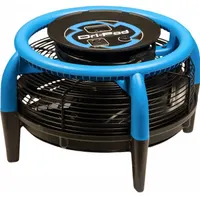 Axial Blower: 750 cfm, 1/7 hp, Fixed Frame, 115V AC, 1 Speeds, Blue, 360°, Steel, ABS (MPN 121657)