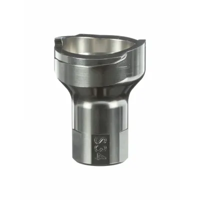 3M PPS S34 Stainless Steel Spray Gun Cup Adapter, 3/8 in Thread - Adapters for Spray Gun Cups