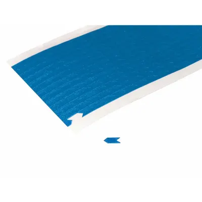 CAPLUGS Identification Arrow Tape: Blue, 1/8 in Wd, 3/16 in Lg, Vinyl, 425°F Max Temp - Inspection & Identification Arrows