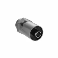 This straight crimp hose fitting is constructed of steel and features a female x genderless design with a metric M30-1.5 thread. It is intended for -10 hose dash sizes and is used to connect hoses in hydraulic systems, such as those found in industrial machinery and mobile equipment