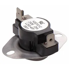 This surface mount limit control features SPDT switch action that opens and closes on rise. It has a closing temperature range of 170°F to 190°F and an opening temperature range of 170°F to 190°F. Used in HVAC and heating systems to monitor and limit temperature, preventing overheating in furnaces, boilers, and process equipment.