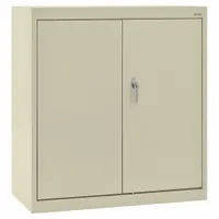 SANDUSKY Shelf Cabinet: 36 in x 18 in x 36 in, Swing Handle & Keyed, 24 ga Panel Thick, Frame, Tan (MPN CA21361836-07)