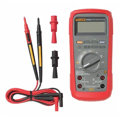 FLUKE Digital Multimeter: TRMS, CAT IV 600V, 1,000 V Max AC Volt Measurement - Intrinsically Safe Multimeters