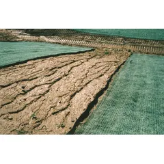Excelsior erosion control blanket with 8 ft width and 112.5 ft length, weighing 65.6 lb. Used for slope and channel stabilization, reducing soil erosion from wind and water. Provides temporary protection while allowing vegetation establishment.