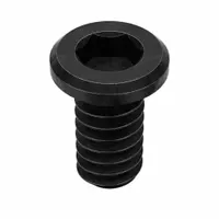 Inch-system standard socket head cap screw with #10-24 thread, 3/8 in length, and 5/32 in drive size. Right-hand threaded, made of alloy steel with a black oxide finish. Supplied in a 100-piece pack. Used for securing components in machinery and assemblies requiring a flush-mounting, high-strength fastener