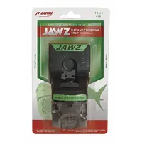 JAWZ Rat Trap: Snap Trap, 8 1/2 in Overall Ht, 5 7/8 in Overall Wd, Plastic, Reusable (MPN 410)