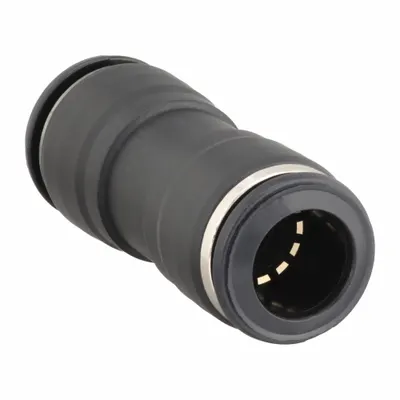 AIGNEP USA 55040-10-8 Push-to-Connect x Push-to-Connect Adapter - Nylon & Nickel-Plated Brass Tube Fittings