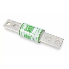 The BUSSMANN KLU-1000 is a Class L, time-delay bolt-on fuse rated for 1 kA at 600 V AC. It features a bolt-on body for secure mounting and is non-indicating. This fuse provides overcurrent protection in industrial electrical systems, such as motor circuits, feeders, and branch circuits, where high interrupting capacity and delayed response to temporary surges are required.