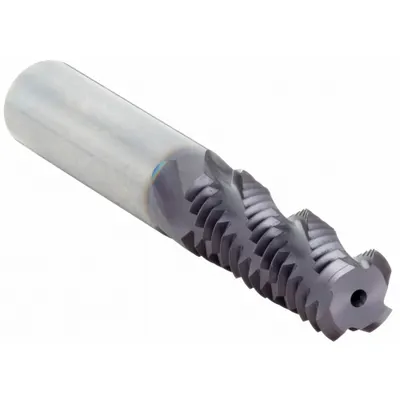 OSG Helical-Flute Thread Mill, 7/8"-9 UNC, 4 Flute, EXO Coated Carbide - Helical-Flute Thread Mills for Stainless Steel & Super Alloys