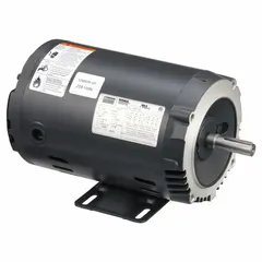 This Dayton 1 1/2 hp, 3-phase AC motor features an Open Drip Proof (ODP) enclosure and a C-face with rigid base mount. It operates at 3,510 RPM on 230/460V AC, drawing 3.7/1.85 A full load current. Suitable for general purpose applications such as pumps, fans, and conveyors in clean, dry environments.