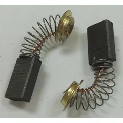 Replacement carbon brush set for compatible MAKITA power tools. Maintains motor performance by ensuring proper electrical contact between stationary and rotating parts. Extends tool life.