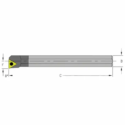 ULTRA-DEX USA C08R STFPR2 Indexable Boring Bar - Indexable Boring Bars