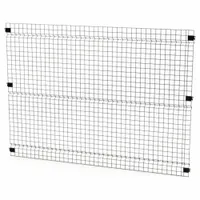 HUSKY RACK & WIRE Welded Wire Panel: 5 ft H x 7 ft W x 1 1/2 in D, Black, Powder-Coated (MPN V0705)