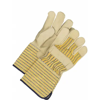 BDG Leather Gloves: L ( 9 ), Cowhide, Premium, Glove, Full Finger, Gauntlet Cuff - Work Gloves